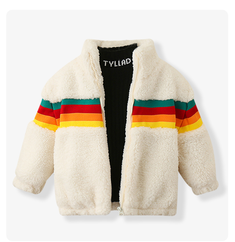 米菲(miffy)婴童外套/风衣 米菲男童加绒加厚外套羊羔毛保暖衣服中童