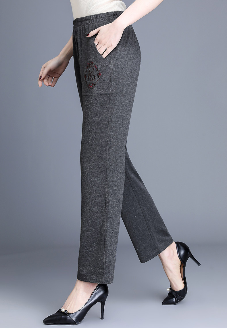 恒源祥官方旗舰店2020春季新款中老年妈妈装休闲裤女宽松大码女士长