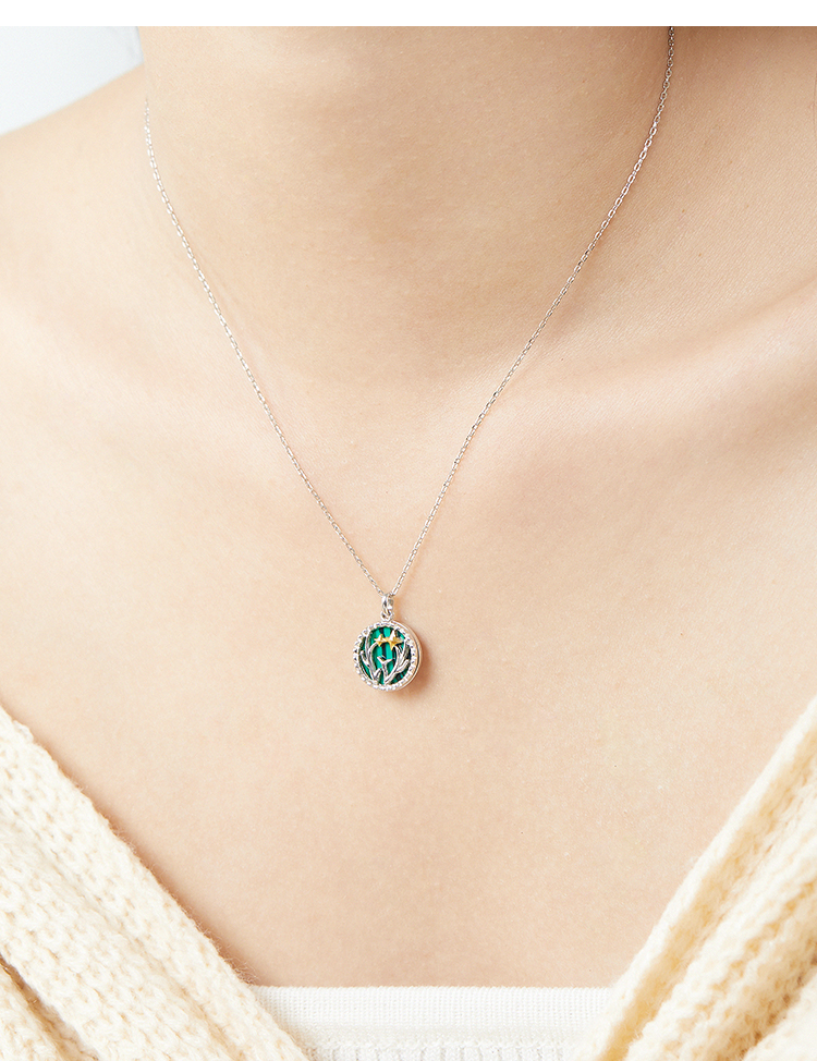 法蔻轻奢品牌新年鹿角项链女纯银简约气质轻奢小众锁骨链网红原创森系