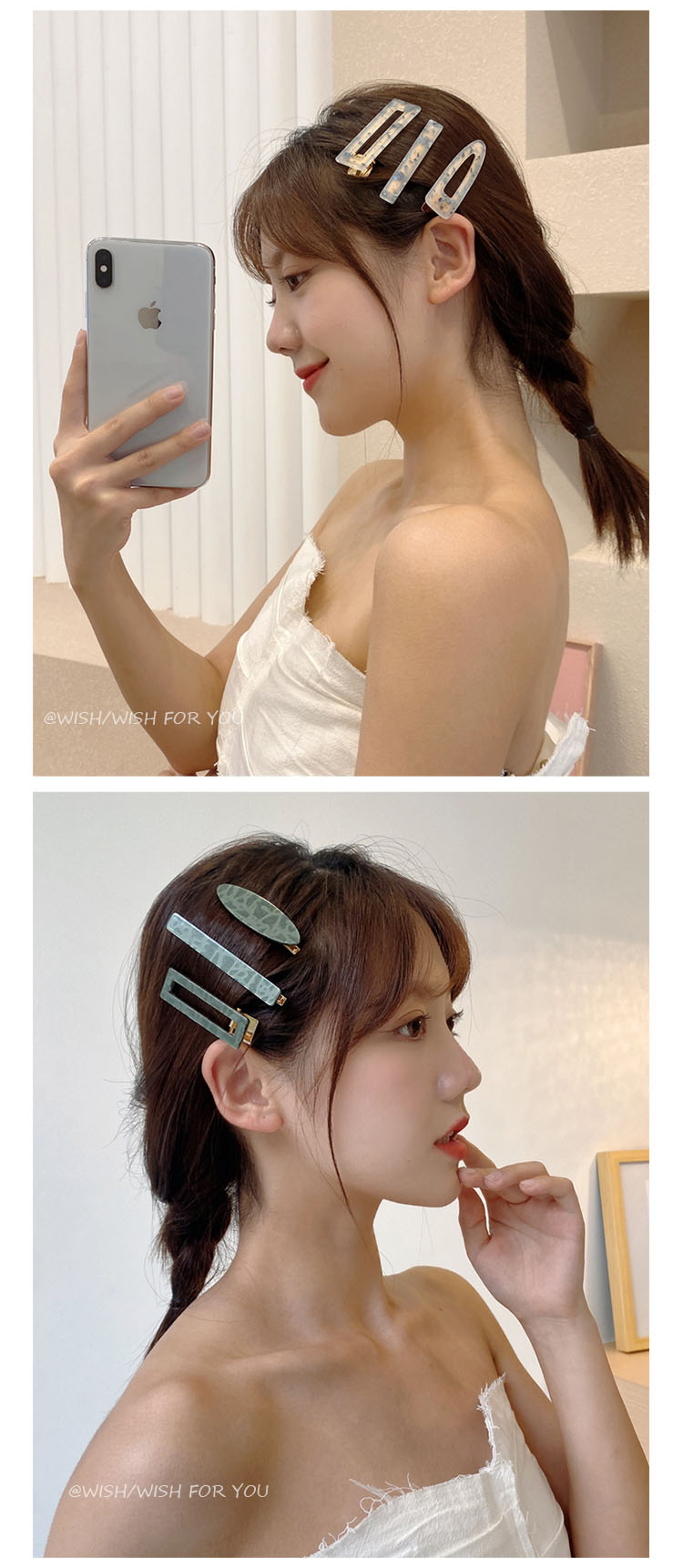 《ins网红发夹糖果色刘海夹子日系头饰少女简约发卡可爱边夹鸭嘴夹 1