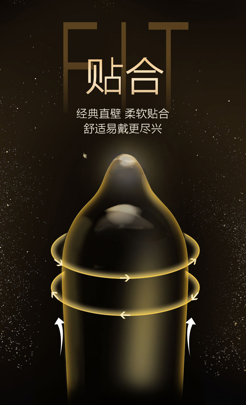 杰士邦(jissbon)避孕套 杰士邦黑金持久套男用延长时间安全套超凡持久