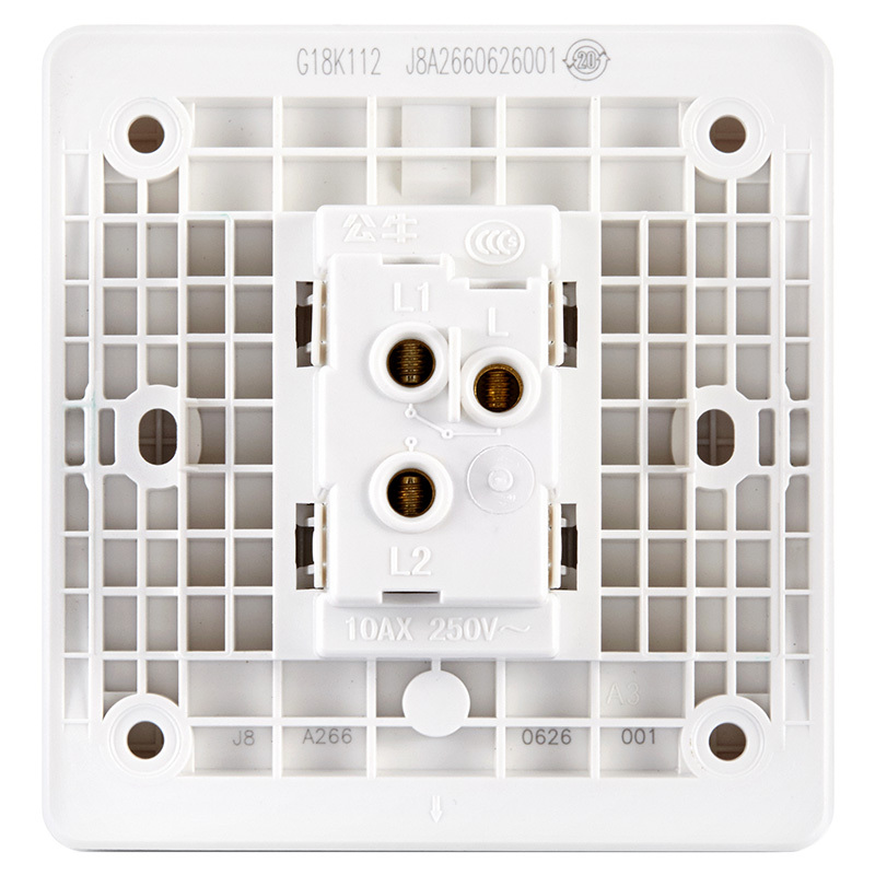 bull公牛 86型g18k112 单开双控墙壁开关 10个起订 单个价格