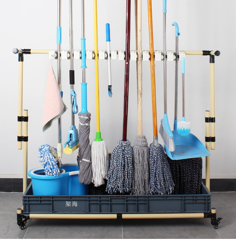 阿斯卡利ascari架海落地式拖把架可移动墩布架清洁工具挂架扫把架子