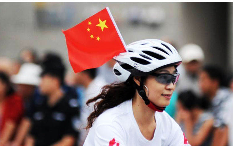 中国国旗红旗7号8号手拿手摇手持小国旗手辉旗五星小红旗手摇旗8号