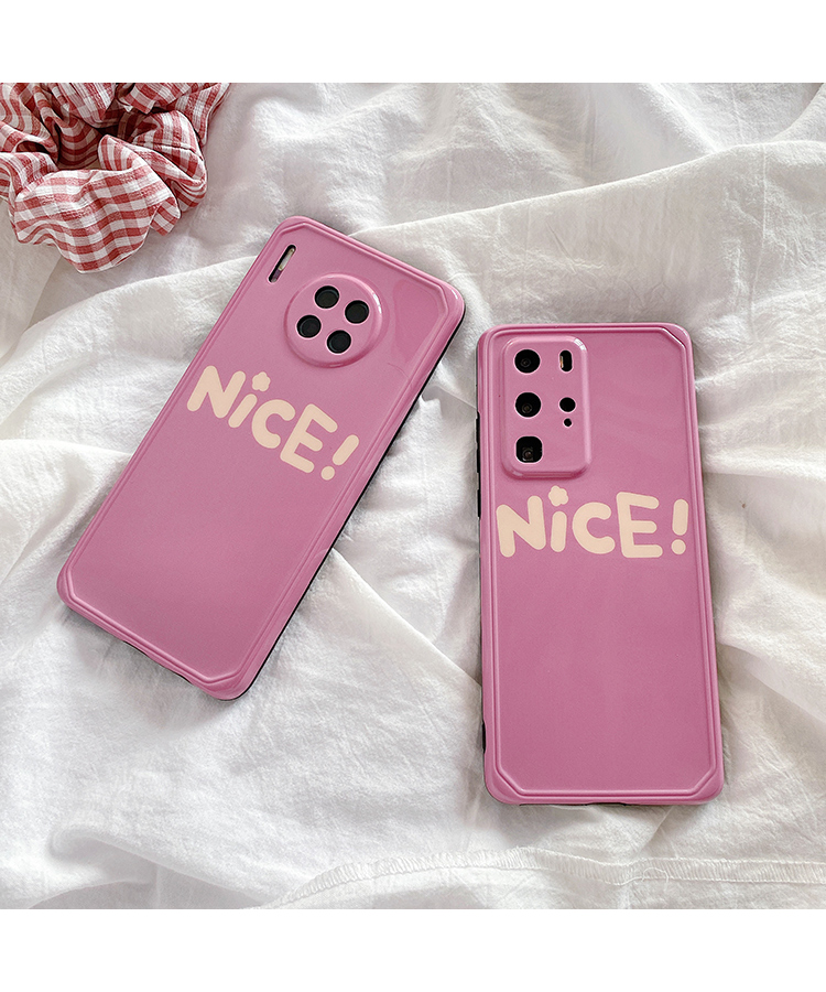 梅子色简约nice适用华为mate30手机壳p40/p30情侣nova5男nova6女款pro