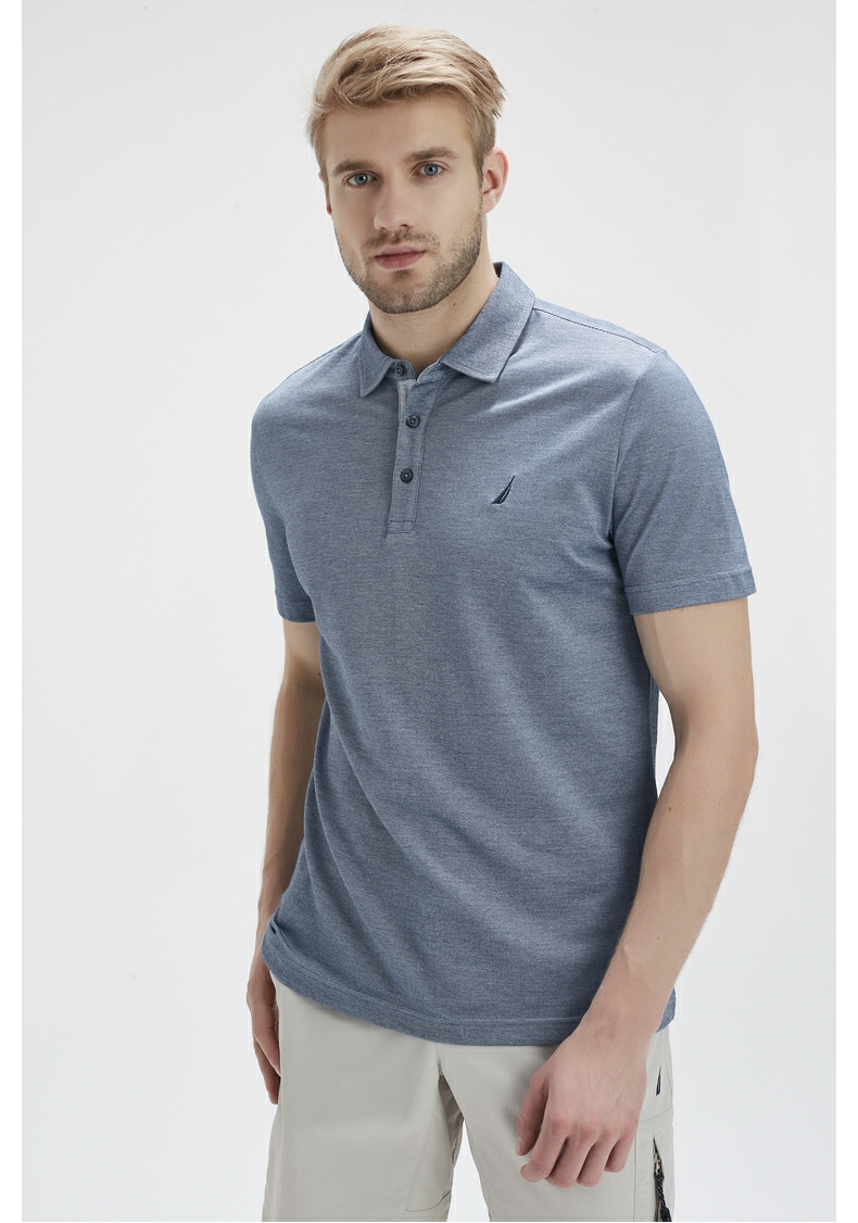 nautica/诺帝卡男装2020夏简约帅气短袖翻领t恤衫ko0207【价格 图片