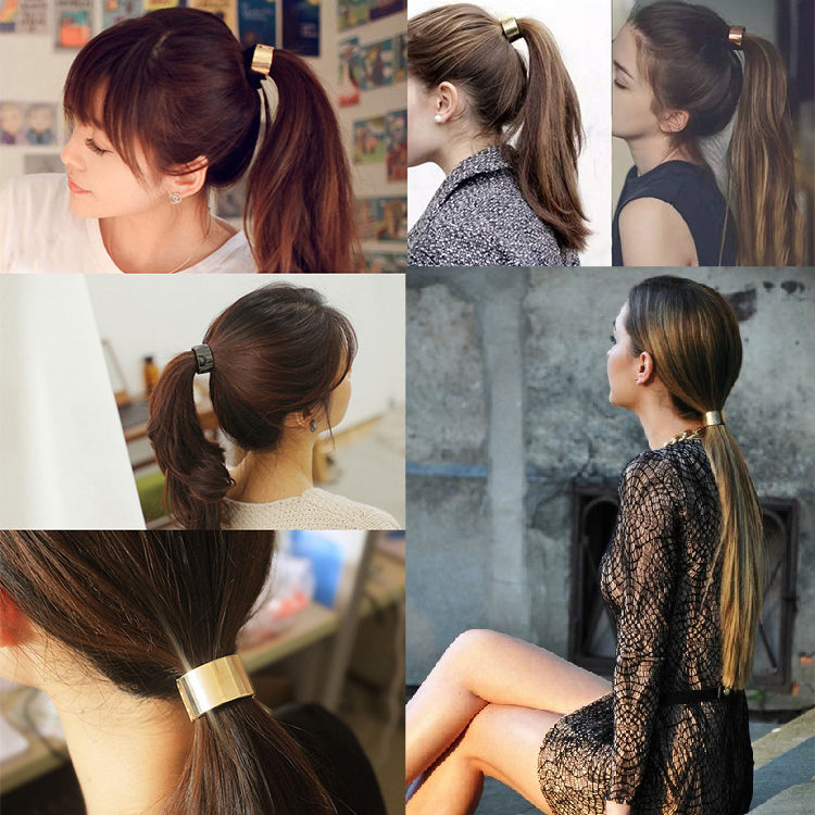 《买二赠一 明星款锥形马尾扣发圈头饰 韩版女发饰马尾辫橡皮筋头绳