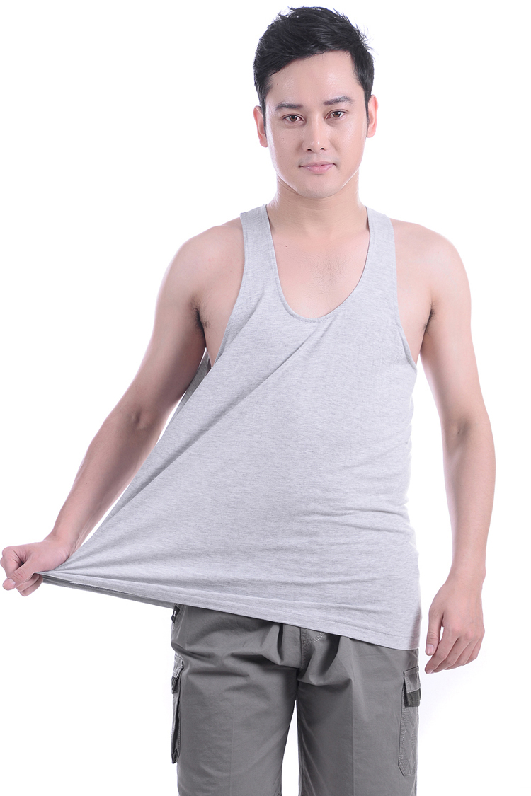 中年男士夏季老式跨栏吊带背心宽松中老年人内衣全棉无袖汗衫