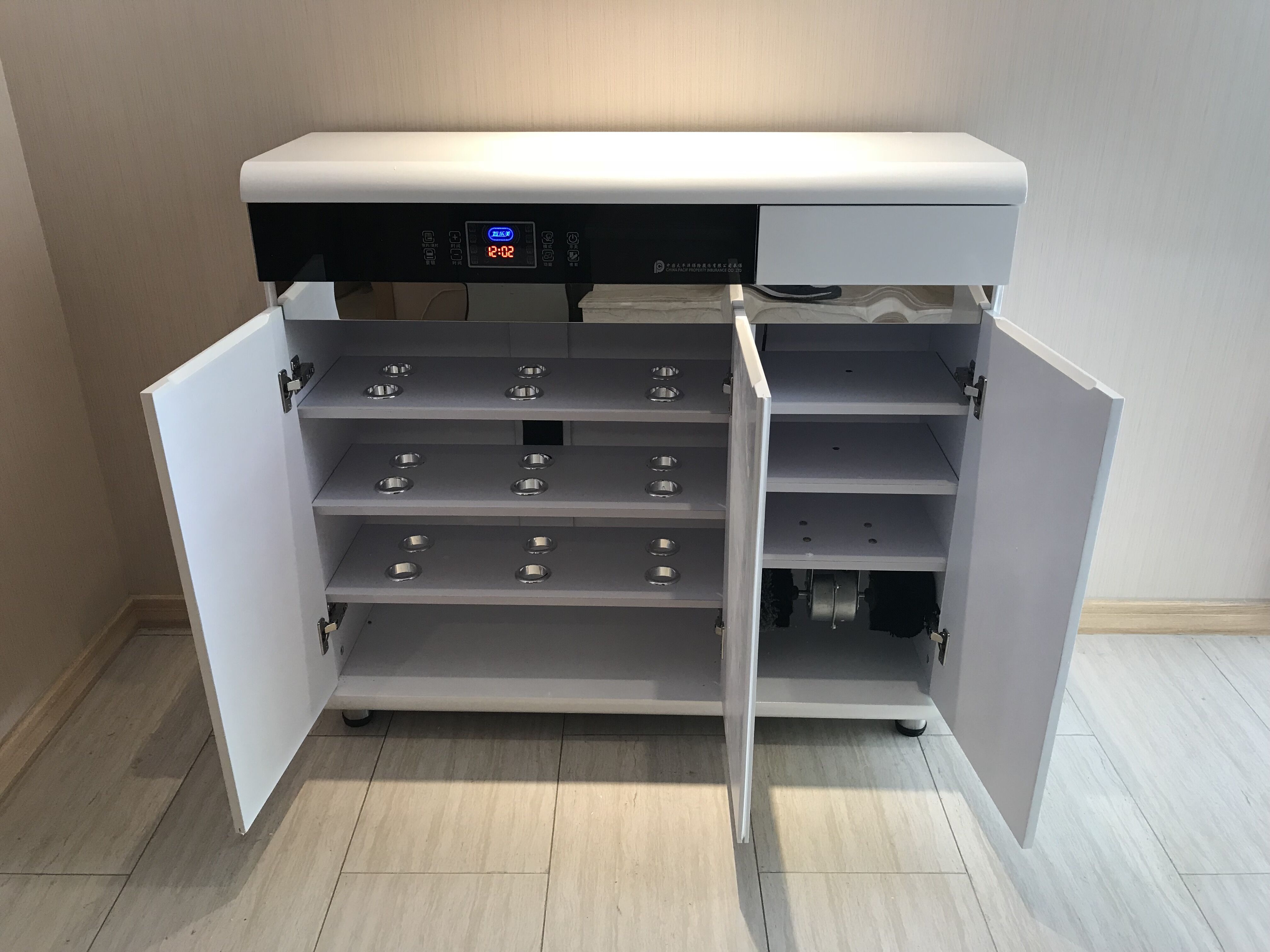 寻木匠电子智能鞋柜除臭消毒烘干抽湿擦鞋白色烤漆现代简约风格超薄