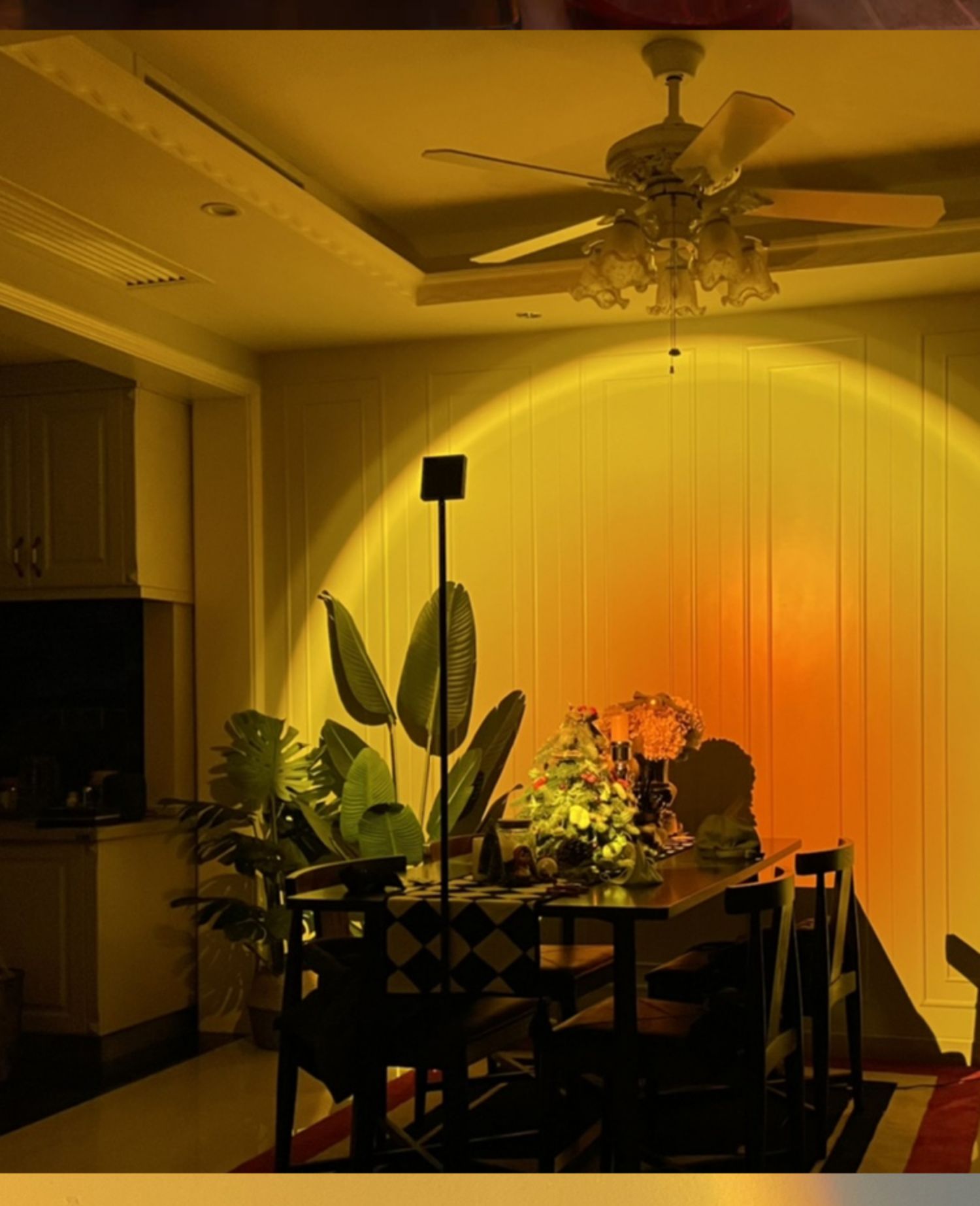 夕阳灯拍照投影灯落日灯余晖意大利网红氛围灯台灯日不落落地灯