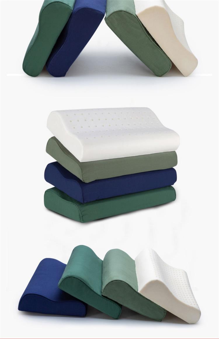 天然乳胶07式军枕头04部队枕头06海陆空乳胶枕套单人宿舍护颈枕芯