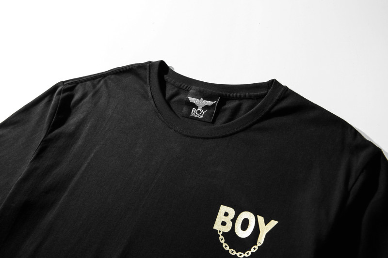 boylondon正品潮牌2020新款圆领t恤男女同款背后大翅膀烫金半袖男