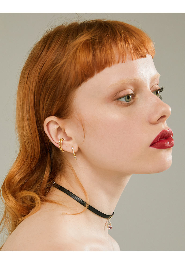 冷淡风耳夹无耳洞女简约小巧耳骨夹耳环酷帅星星耳钉耳饰 jimi