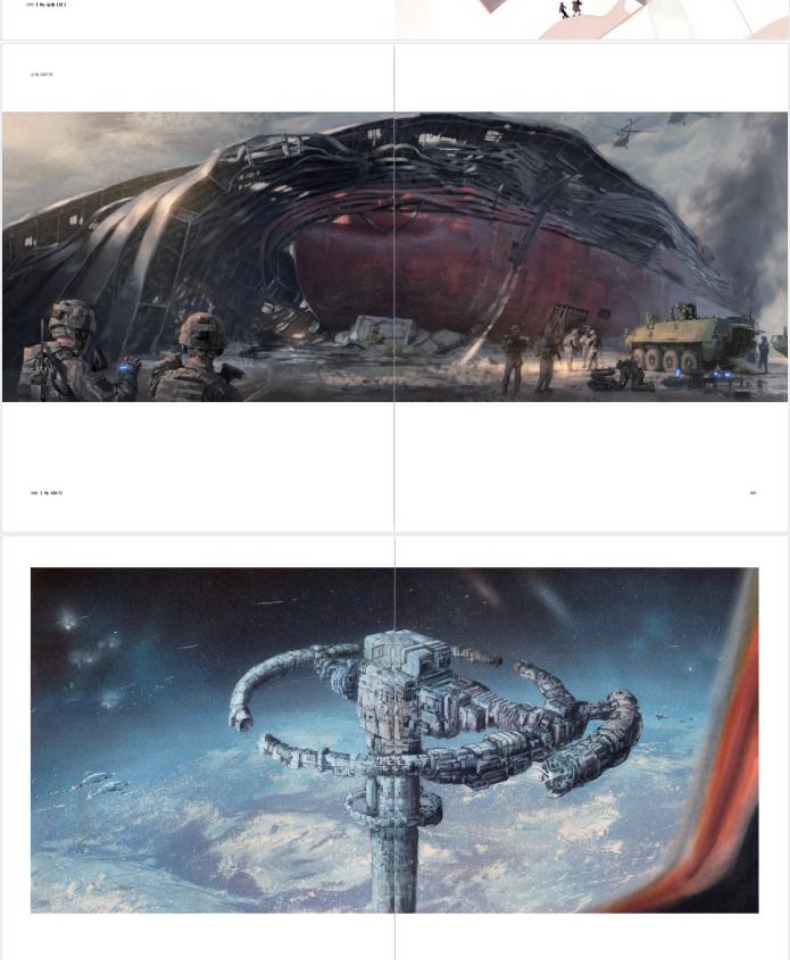 随机掉落钥匙扣海报三体艺术插画集三体画集画册绘本未来插画动漫画