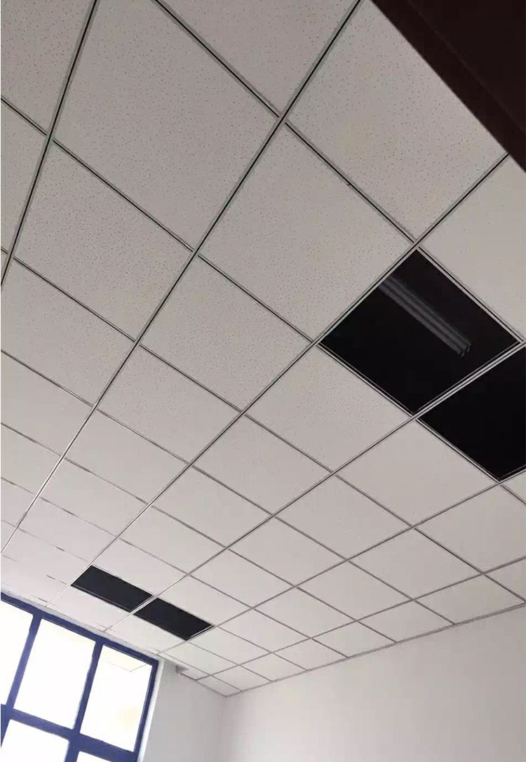 矿棉板吊顶板600x600装饰材料办公室天花板石膏板吸音板隔音板