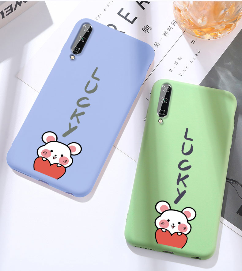 华为荣耀play3手机壳play3e时尚可爱幸运鼠年创意保护套个性潮男女款
