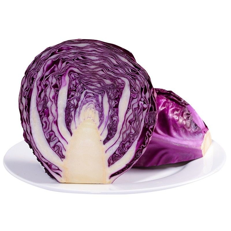 新鲜紫甘蓝沙拉菜包心菜紫椰菜农家现摘圆白菜卷心菜9510斤净重9斤
