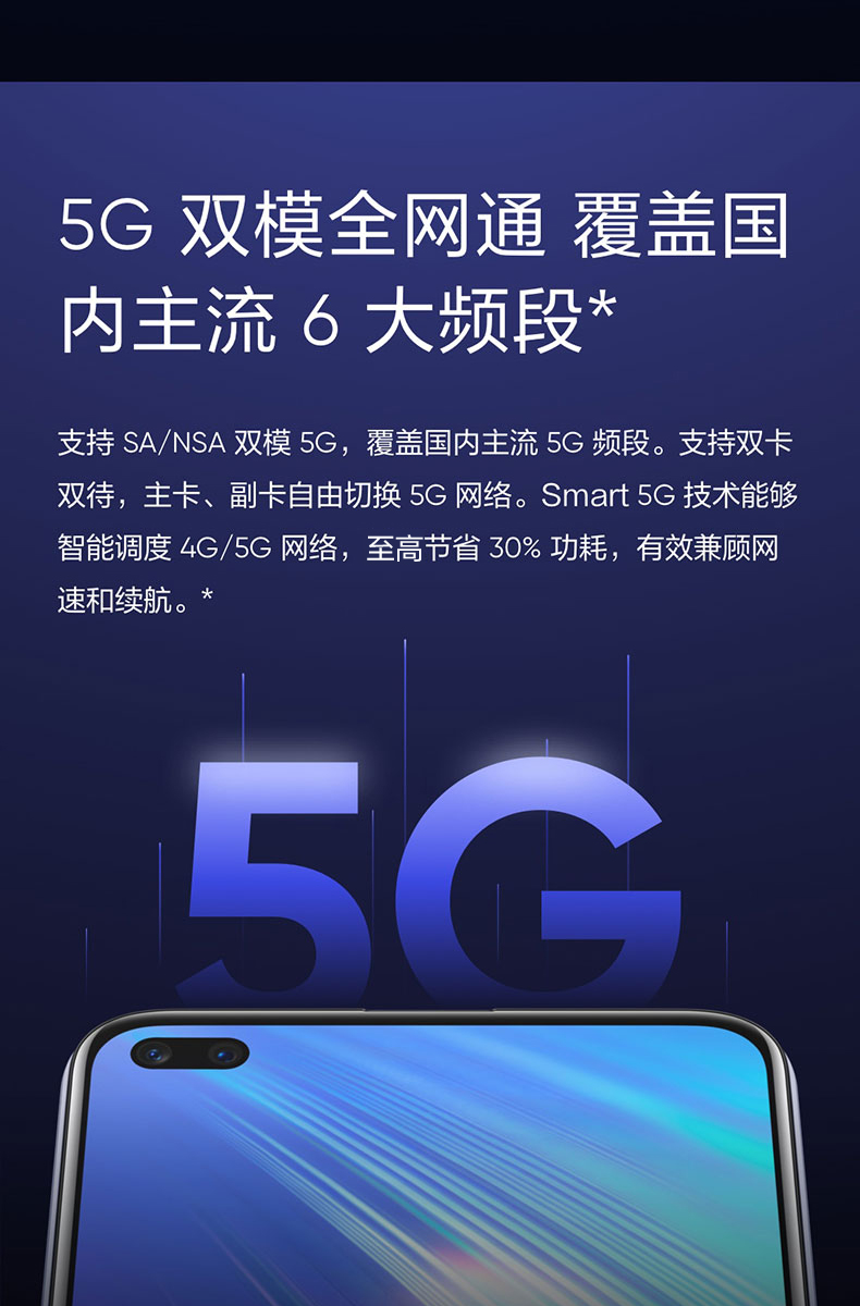 realme 真我x50m 5g 8gb 128gb 星空蓝 sa&nsa双模5g 120hz畅速屏