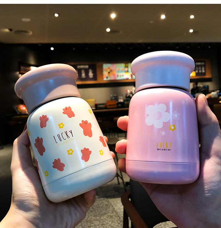 三维工匠保温杯fb-302 三维工匠小巧迷你保温水杯仙女简约清新文艺
