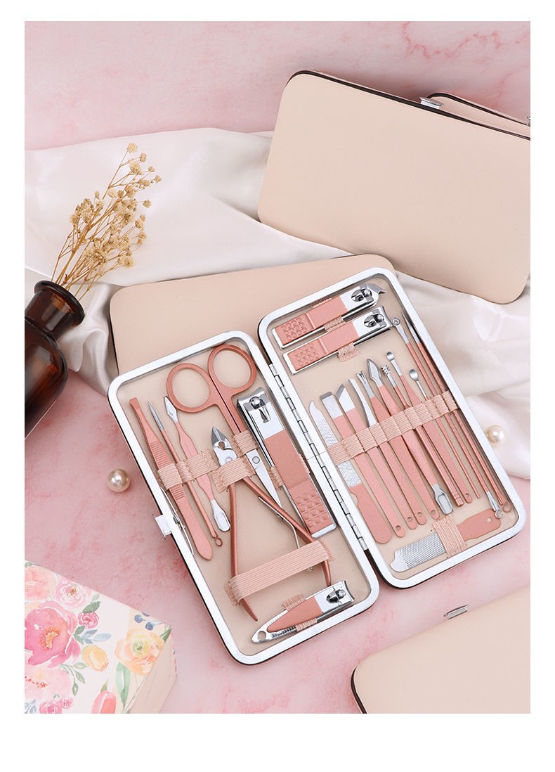 指甲刀套装全套指甲剪套盒女生甲沟炎指甲钳修脚刀挖耳勺修甲工具三维
