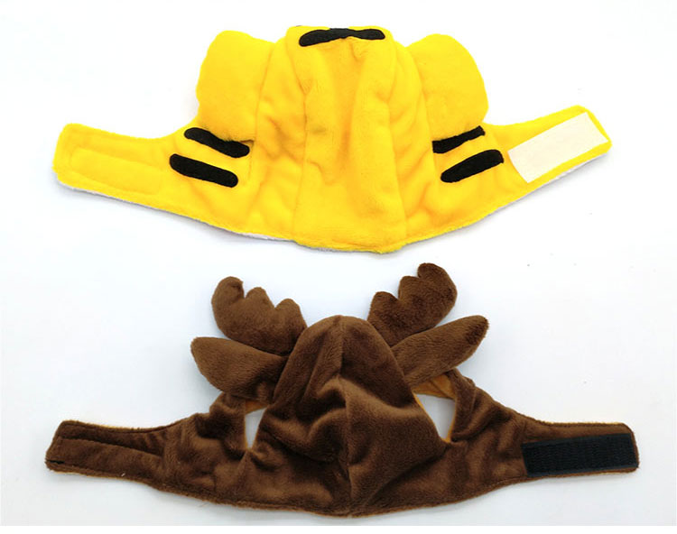 魅力狗 帽子狮子帽竹蜻蜓草帽比熊狗狗泰迪白兔子帽猫咪帽猫头套