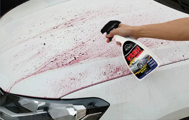 汽车铁粉去除锈清洗剂白色车漆面洗车用去污去黄点黑点铁锈清洁剂体验