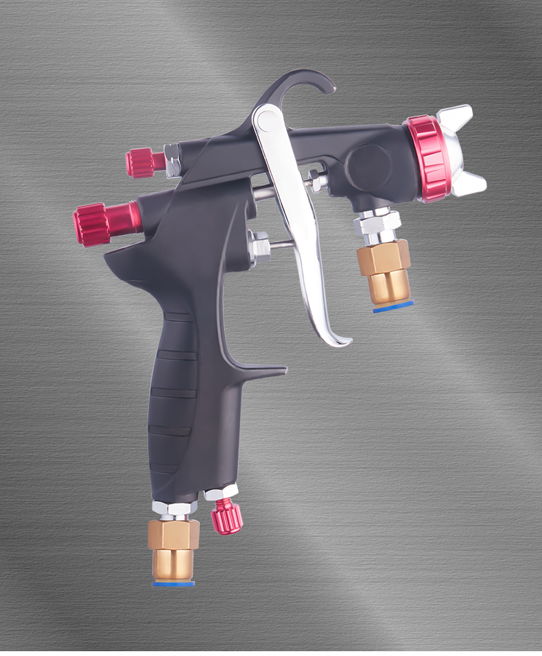 jing ping精品多彩漆喷枪水包砂喷涂枪乳胶漆防锈漆喷涂工具吸塑胶
