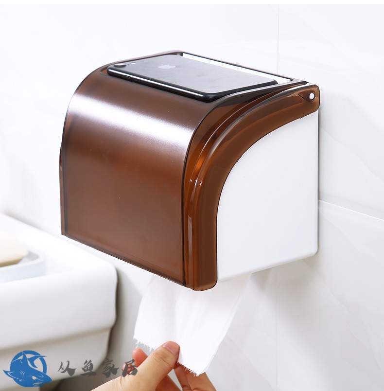 卫生间纸巾盒手纸盒厕所卷纸筒抽纸厕纸盒防水卫生纸置物架