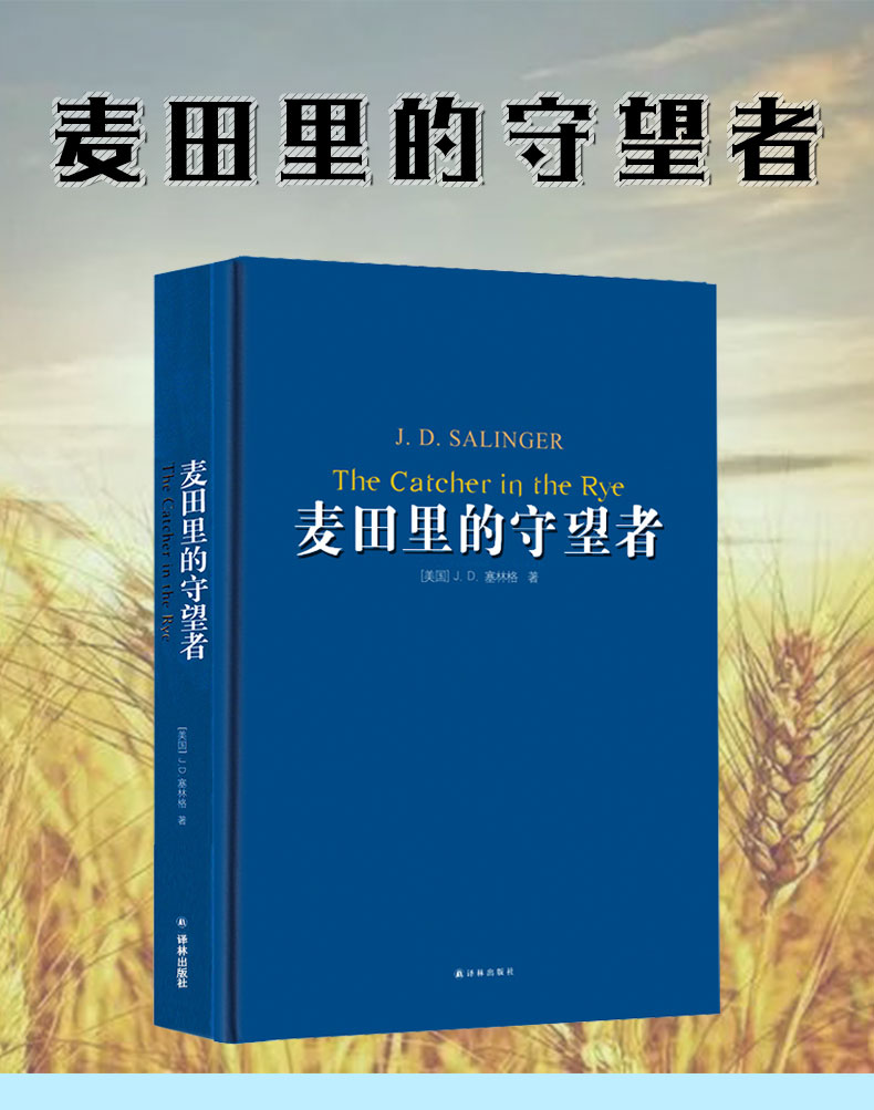 麥田裡的守望者正版書中文原版原著譯林出版社jd塞林格麥田的守望者