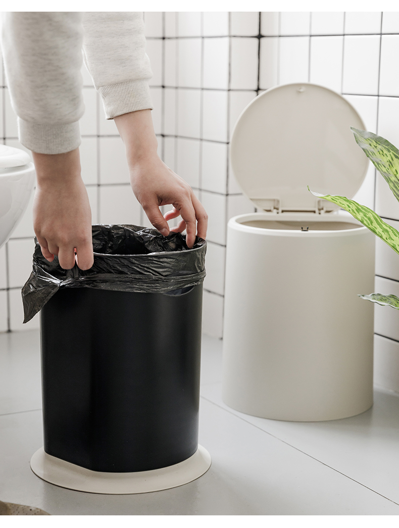 北欧风简约家用按压式垃圾桶阿斯卡利ascari带盖卫生间厕所创意厨房拉