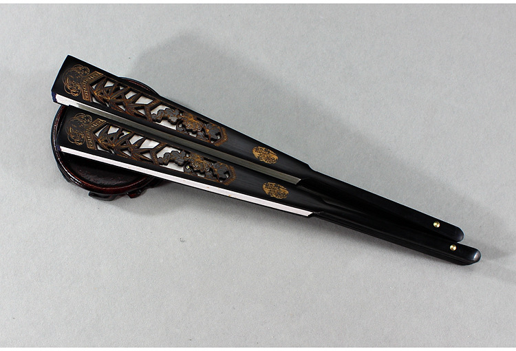 10寸15方张子凡修文扇折扇 可定制折叠布面扇子定制印logo 修【价格