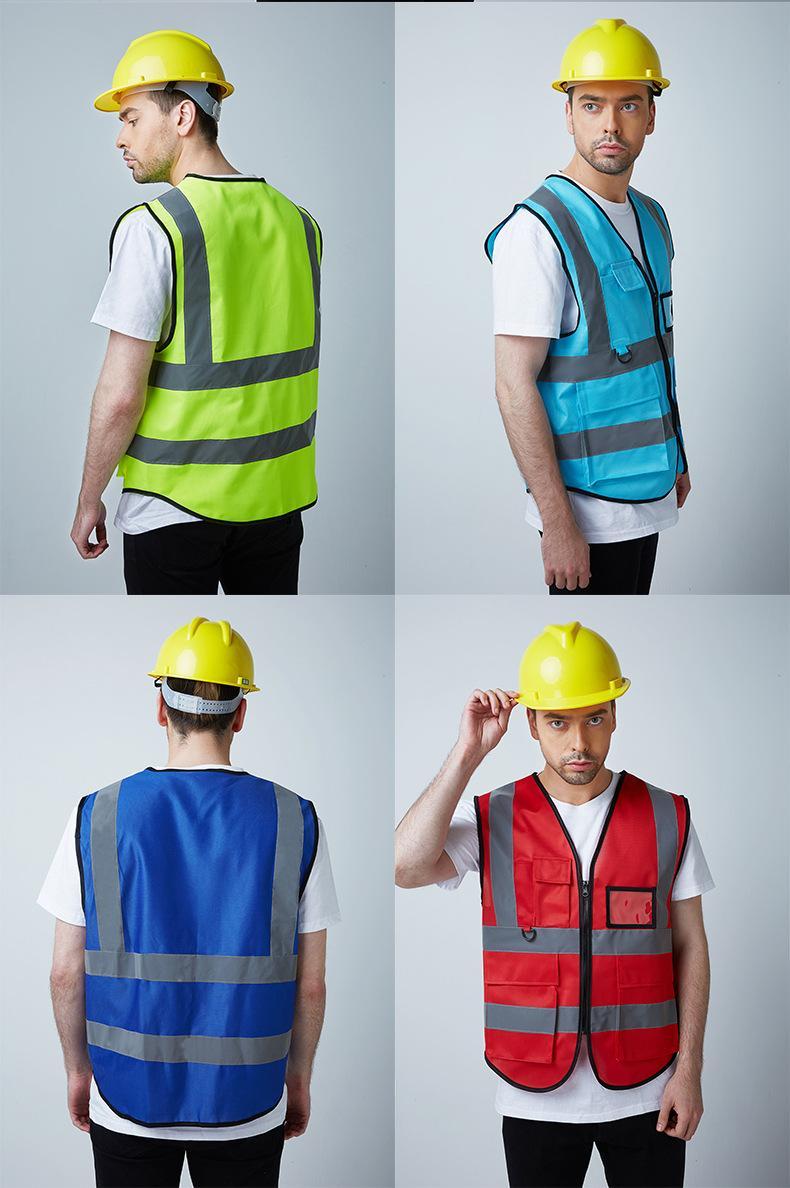 汽车审车中国建筑施工园林绿化网状透气反光背心马甲安全防护衣服