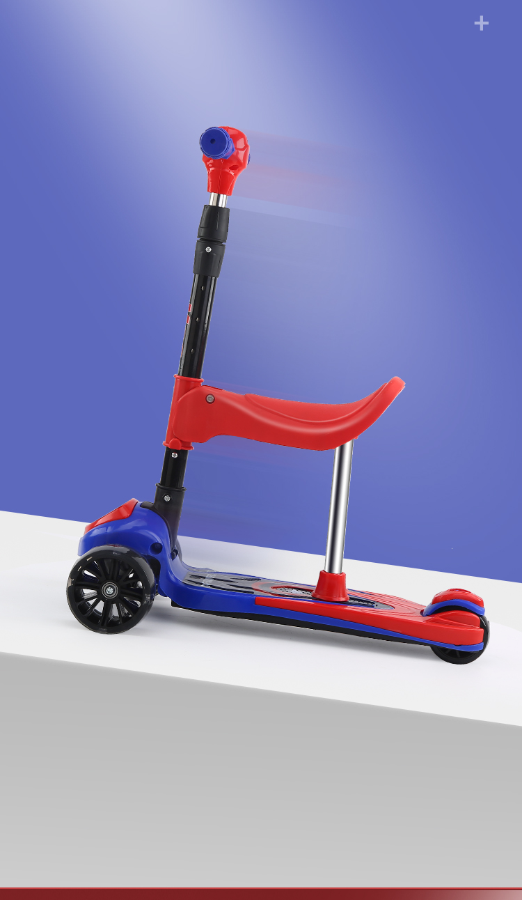 儿童滑板车男女孩三合一折叠溜溜车小孩踏板车2-8-12岁单脚滑滑车p1