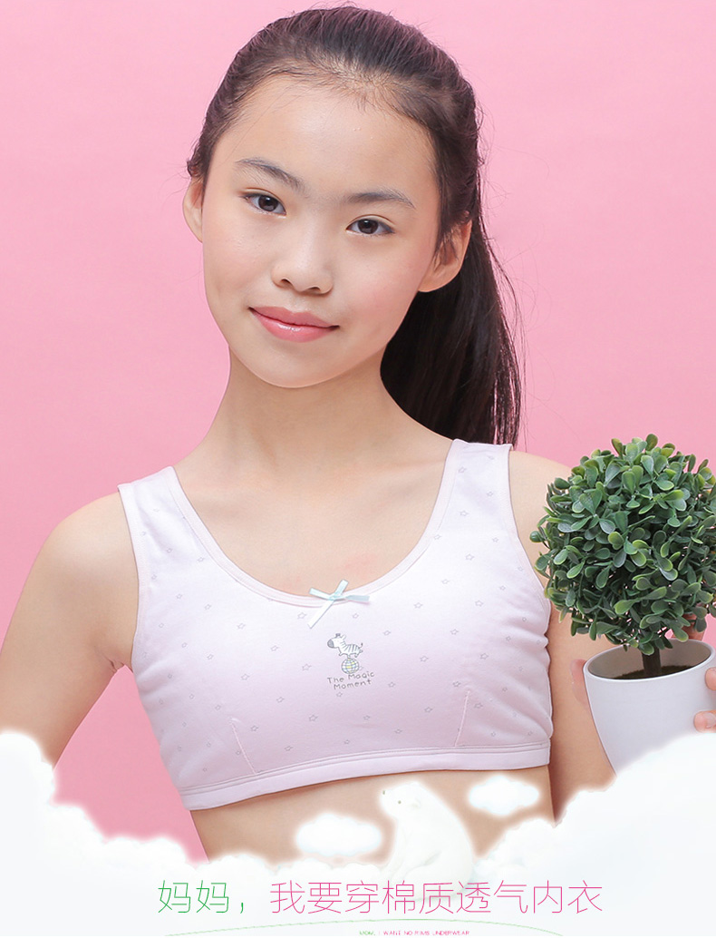 少女文胸初中高中学生大童11-13-14-15-16岁发育期小背心抹胸 卓思哲