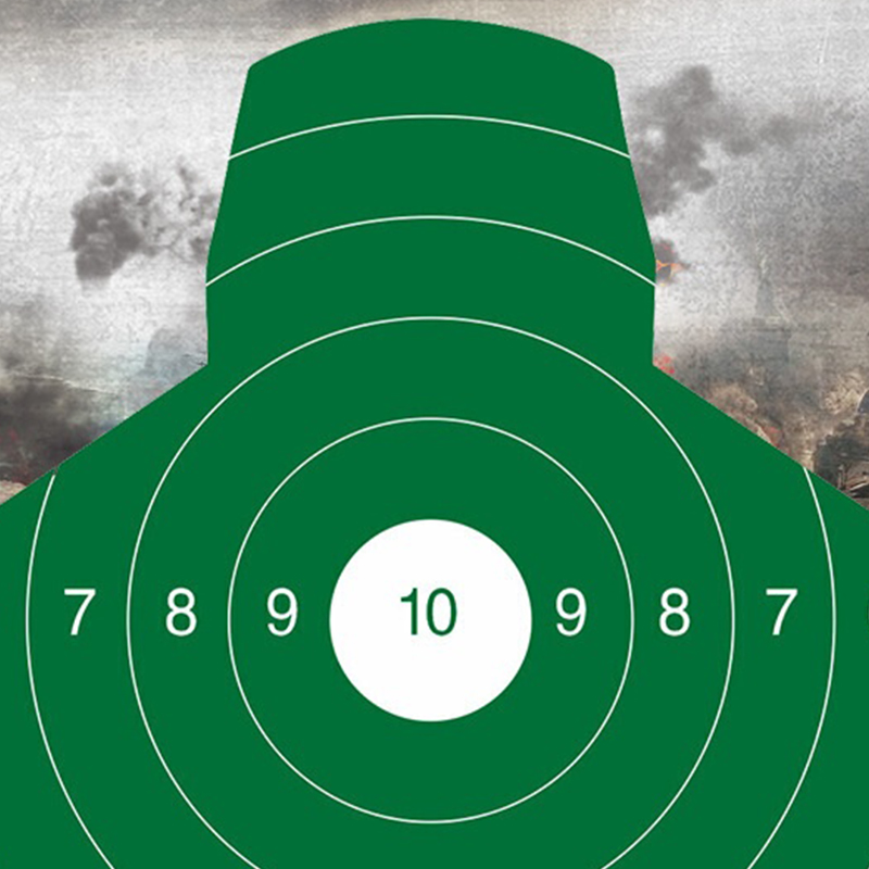 企购优品胸环靶板尺寸为5050cmeva材质硬度65度军绿色