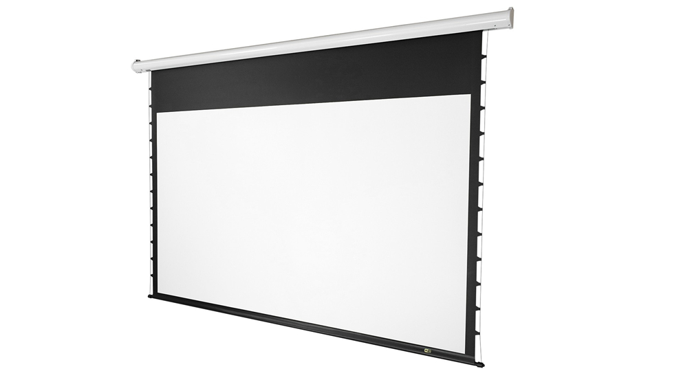 经科jk电动遥控拉线投影幕布拉绳幕g100s玻纤幕150寸1610带黑边