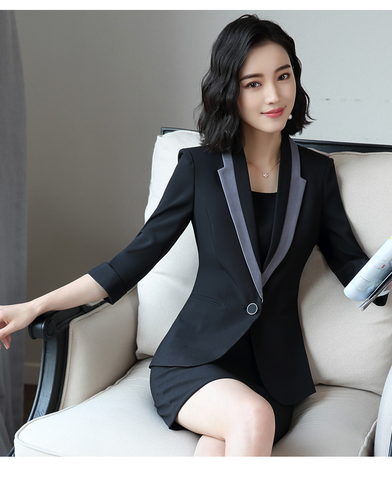 女士职业女套装2020新款夏季中袖ol正装小西服师工作服职业装