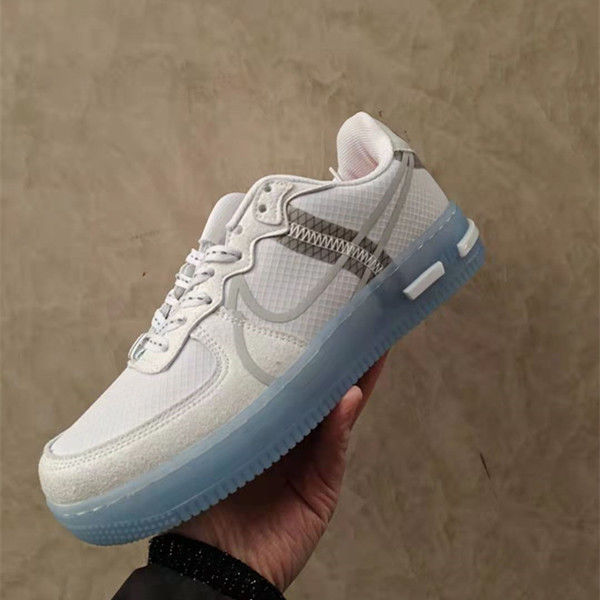 af1force1解析冰蓝骨白3m反光空军一号低帮男女板鞋情侣休闲鞋白银