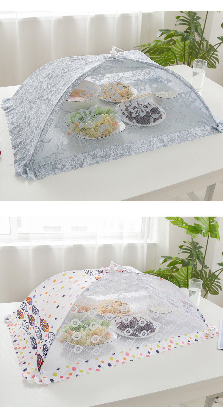 常用饭菜罩子盖菜罩防苍蝇可折叠餐桌罩剩菜防尘菜罩饭罩家用遮菜盖伞
