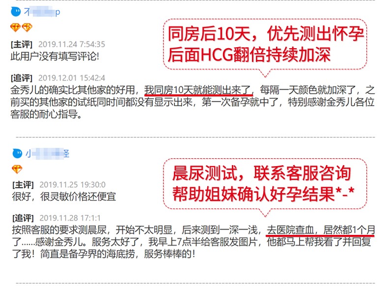 金秀儿验孕棒高敏1支装10条检测试纸
