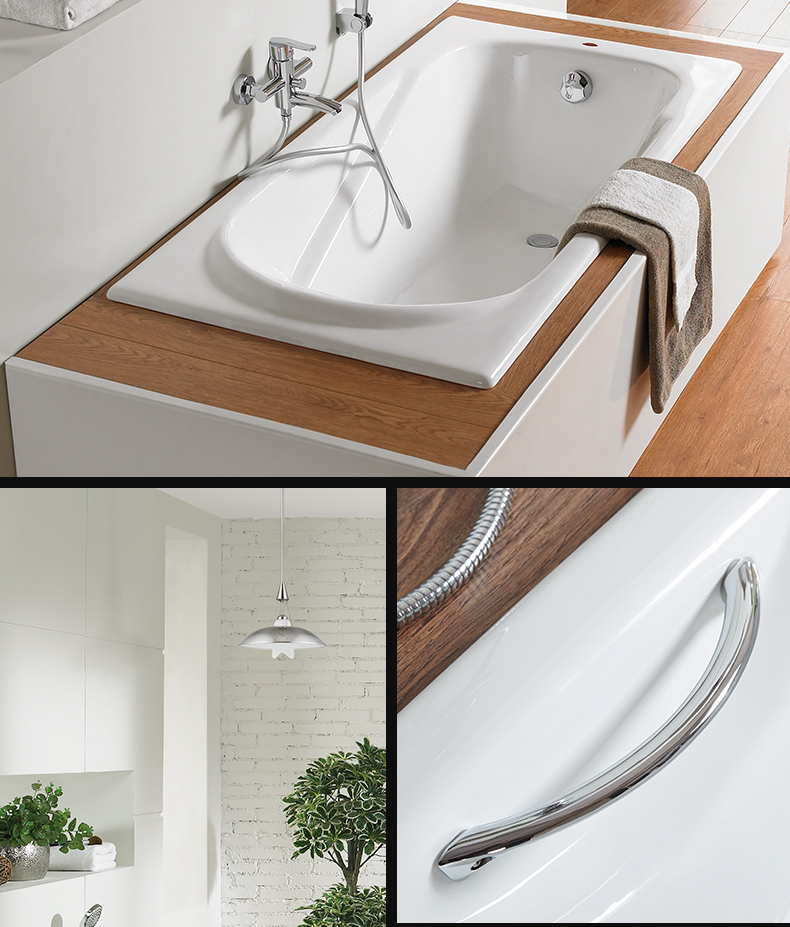 科勒旗下品牌karat卡丽卫浴家用嵌入式成人铸铁浴缸1517米