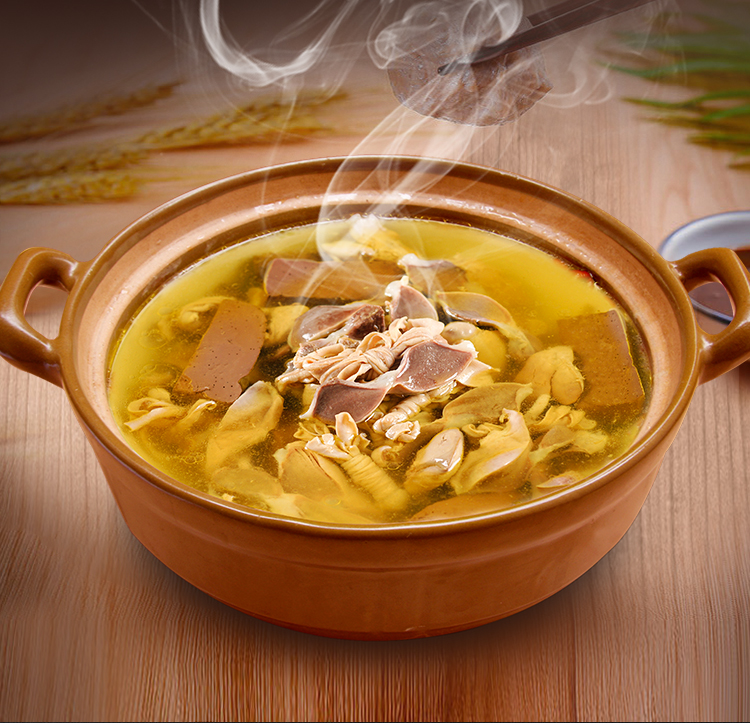 贺胜桥正宗刘土鸡汤咸宁农家特产2400g鸡杂汤无添加土鸡汤厂家直销