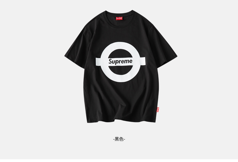 supreme正品圆领男女短袖休闲夏季上衣运动t恤情侣运动短袖