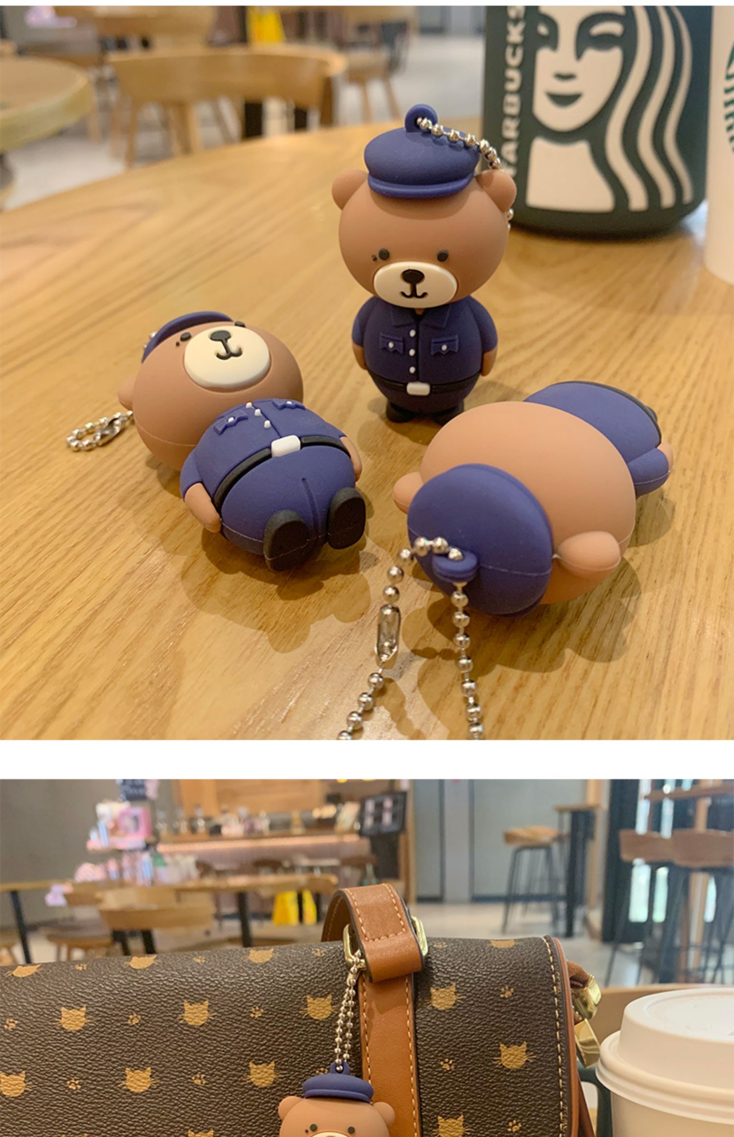 new lake你是我的城池营垒白敬亭邢克垒同款小熊挂件熊钥匙扣玩偶娃娃