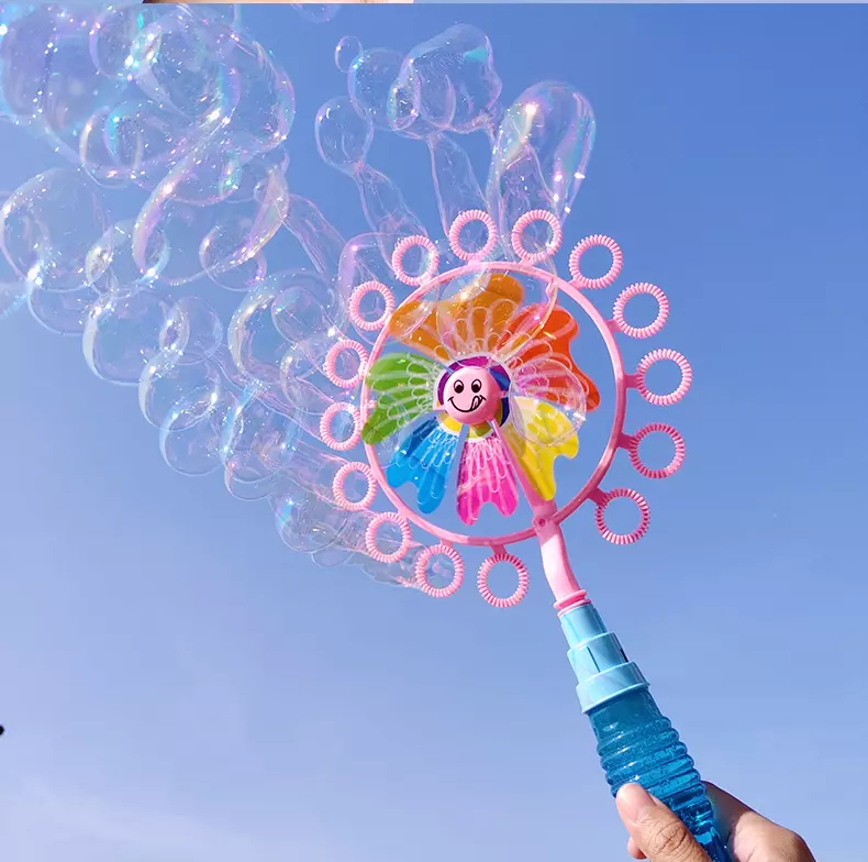抖音网红同款机泡泡水浓缩液 风车泡泡棒-颜色随机(泡泡液1瓶)【价格