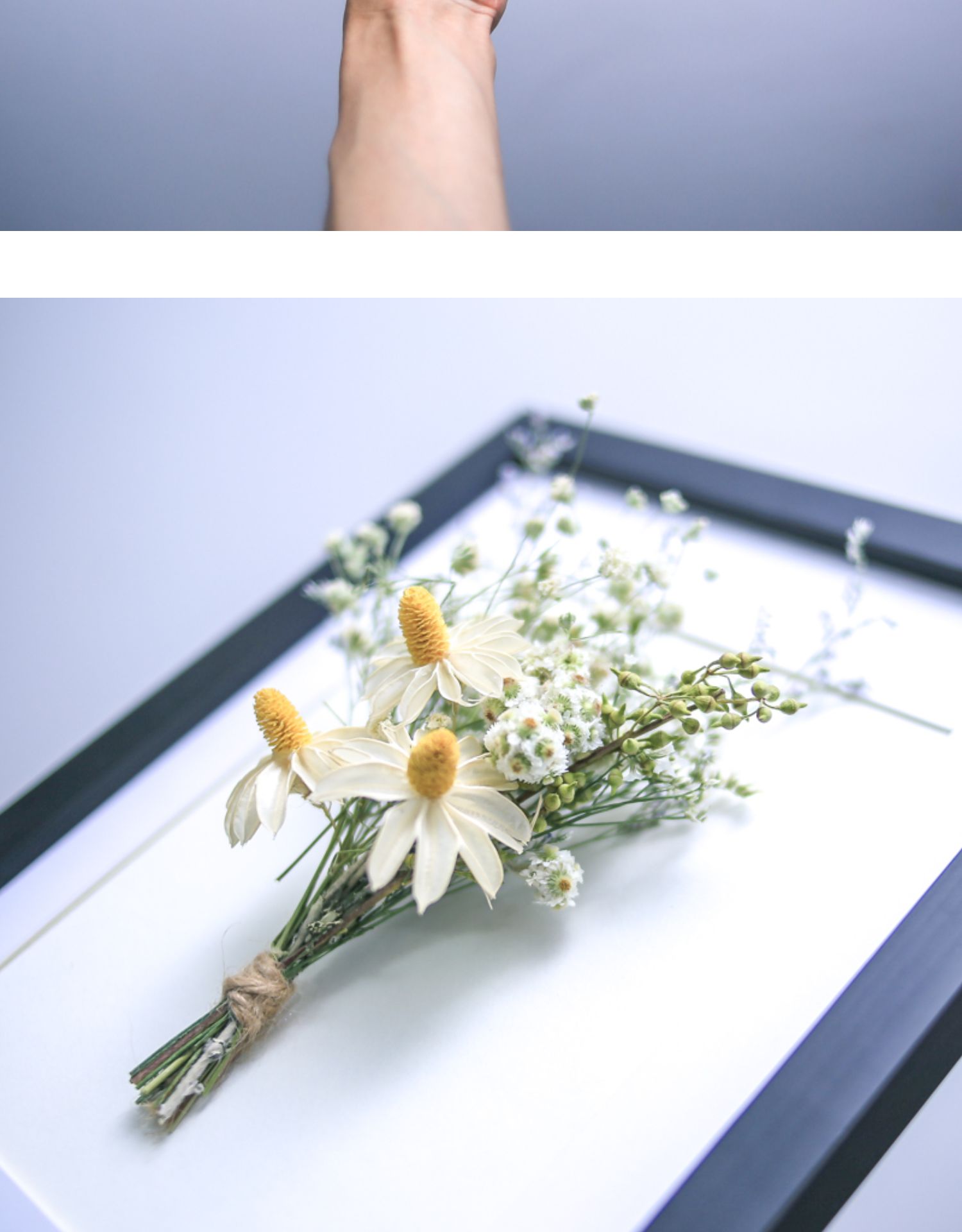 净也(jingye)花瓶/花艺 净也立体干花相框永生花标本框家居礼盒干花