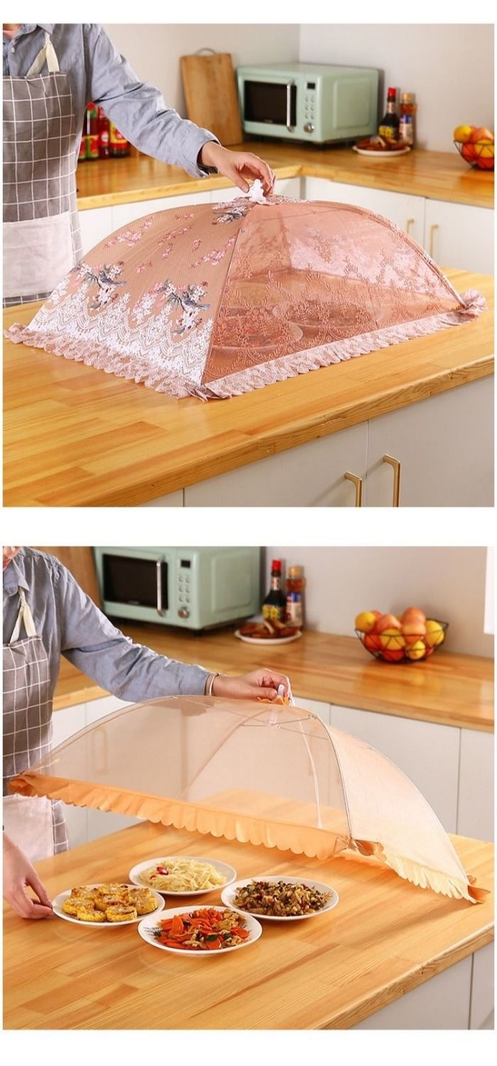 罩菜盖饭菜罩子盖菜罩防苍蝇可折叠餐桌罩剩菜防尘菜罩饭罩家用遮菜盖