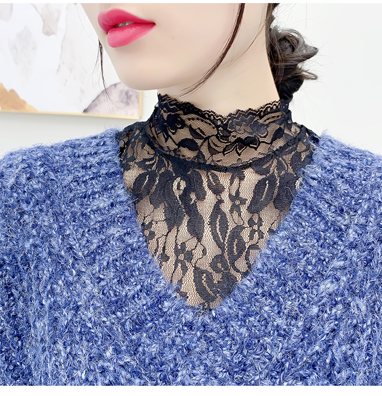 聚范假领子蕾丝百搭女士配毛衣领子配卫衣百搭小领子高端新款女