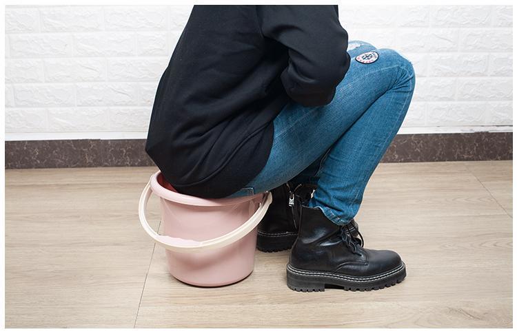 《痰盂家用老人坐便器孕妇夜壶女起夜尿桶大人成人尿盆带盖带提手桶