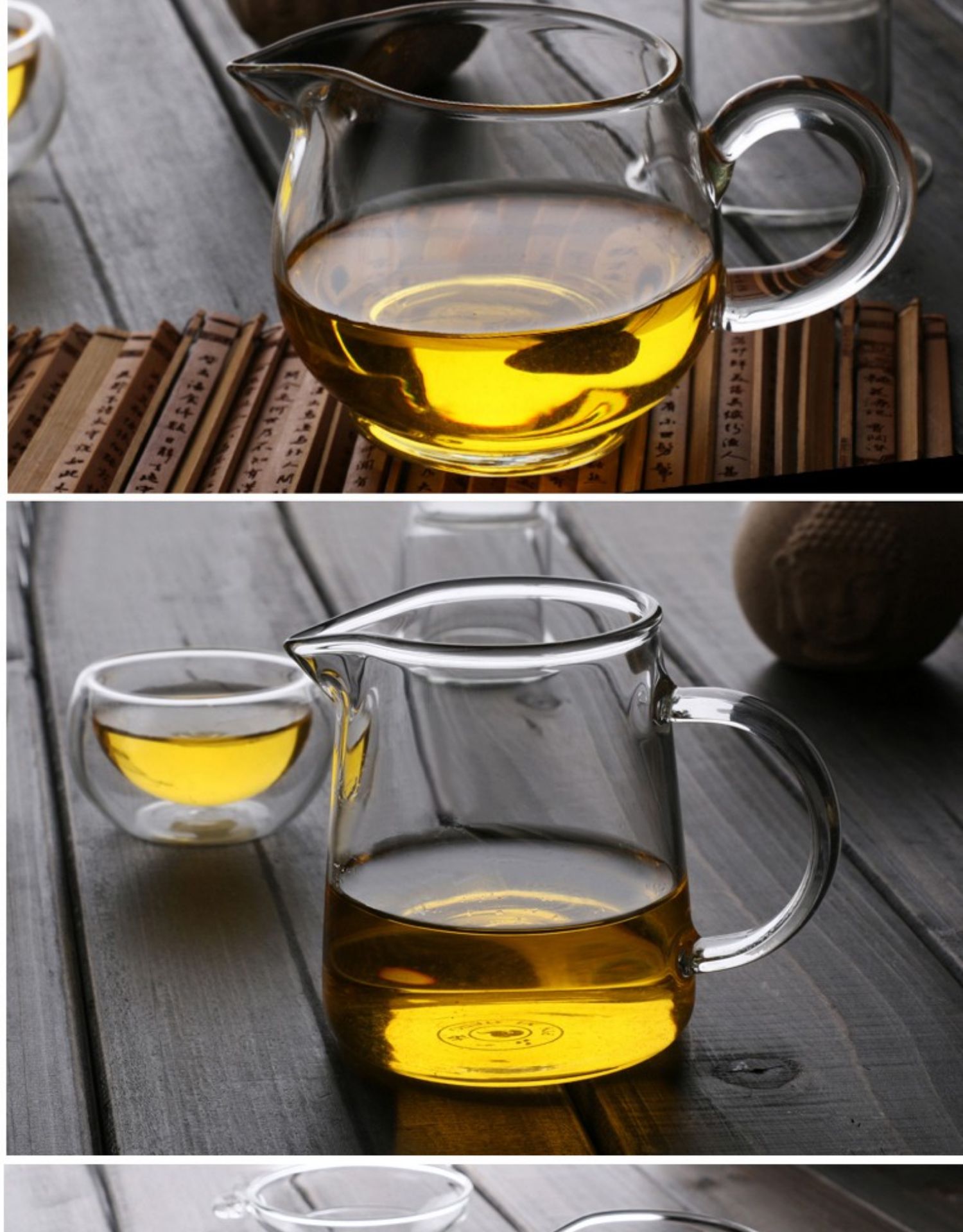 耐热高温玻璃功夫茶具加厚公道杯分茶配件分茶器隔茶器茶海方公杯封后